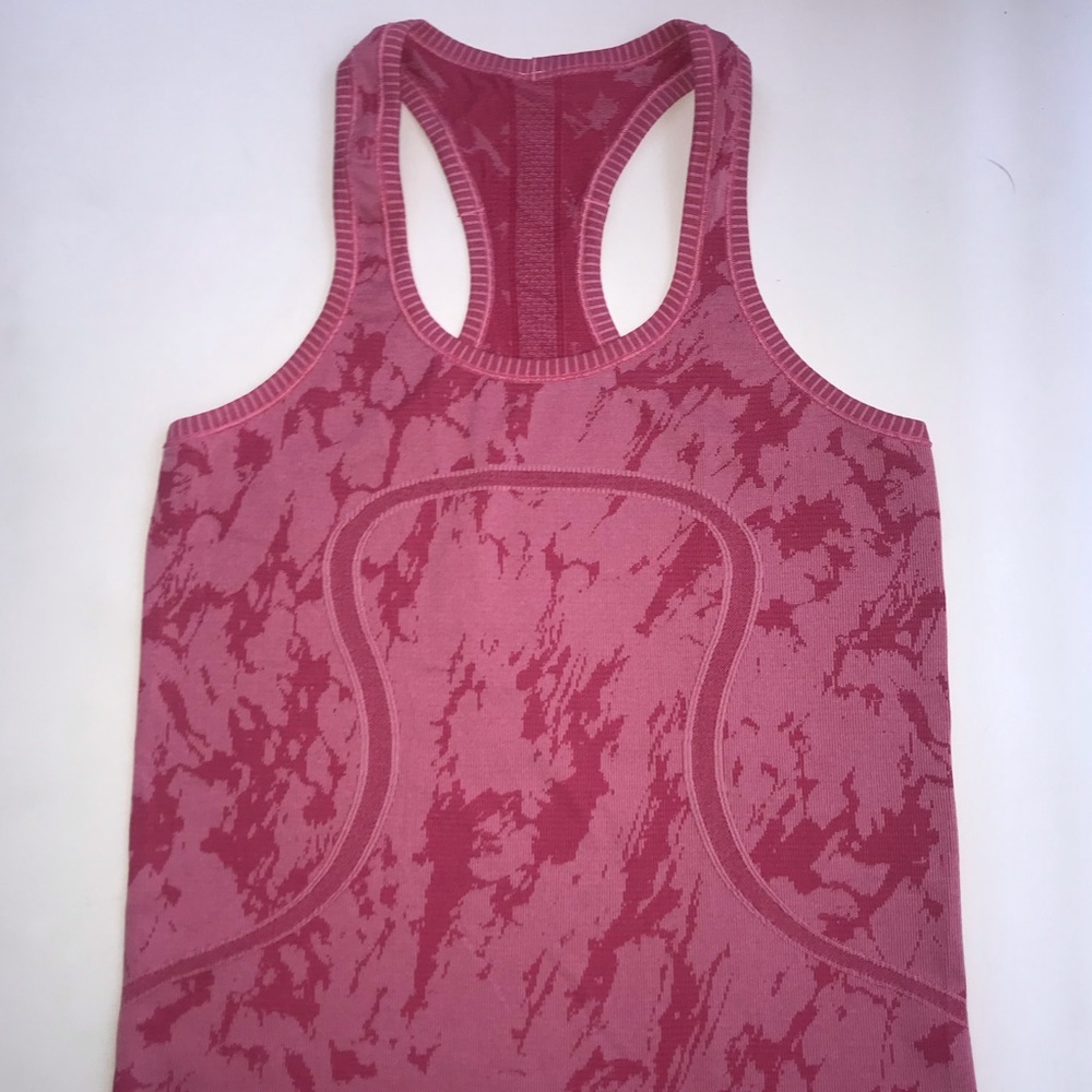 EUC lululemon Swiftly Tank - Heathered Bon Bon